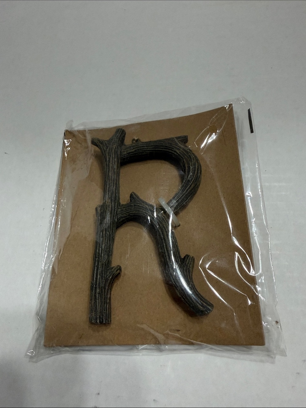 Michaels Rustic Twig Letter R Ornament - Brown